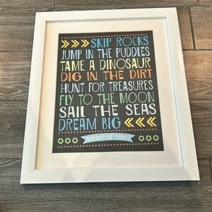 Skip Rocks By Jo Moulton - Wall Art Framed Print Print Multi-Color 19”x 18”